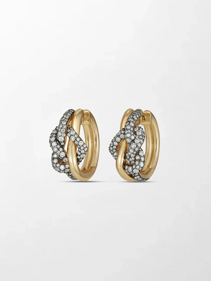 Heart Knot Hoops