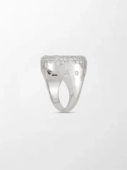 Snow Cupped Dome Ring