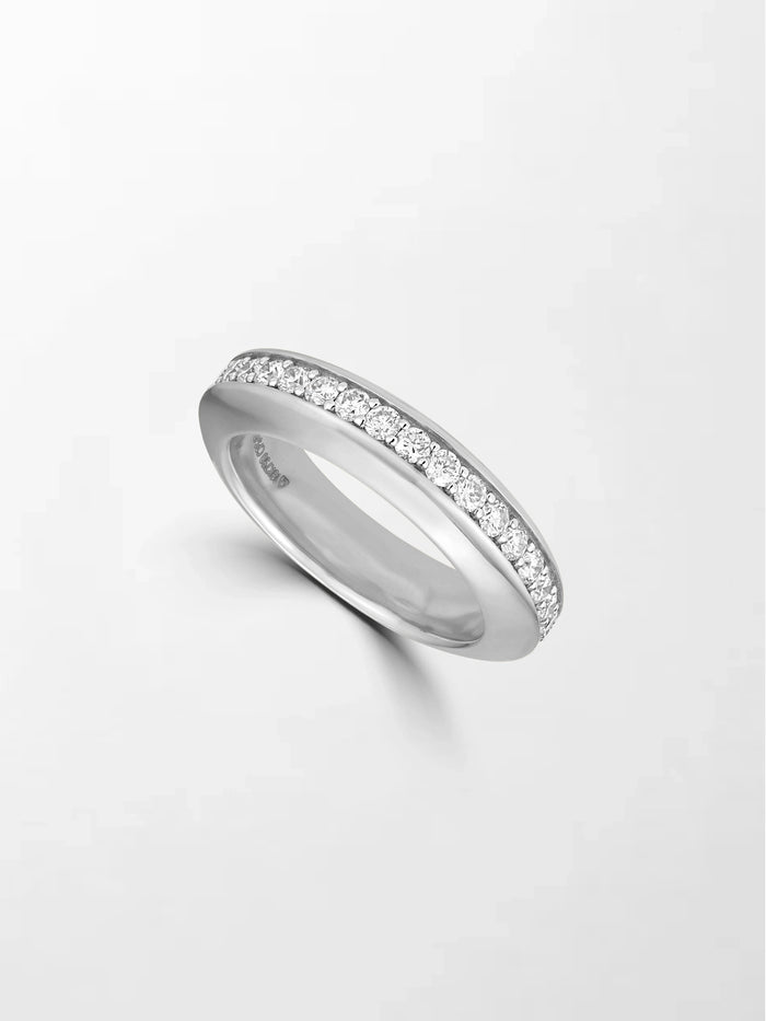 Snow Sphere Diamond Band