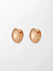 Rose Curve Huggies 14K