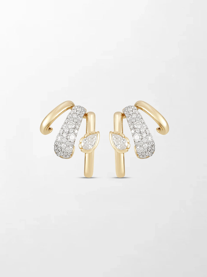 Pear Claw Earring