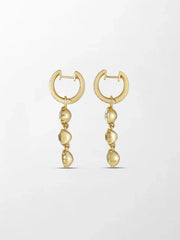Split Bezel Drop Earrings