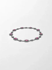 Black Rose Ruby Necklace
