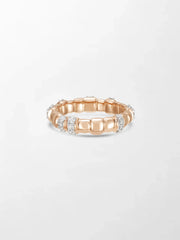 Sleek Rose Grooved Band