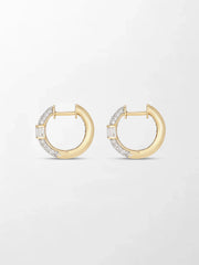 Baby Pavé Baguette hoops