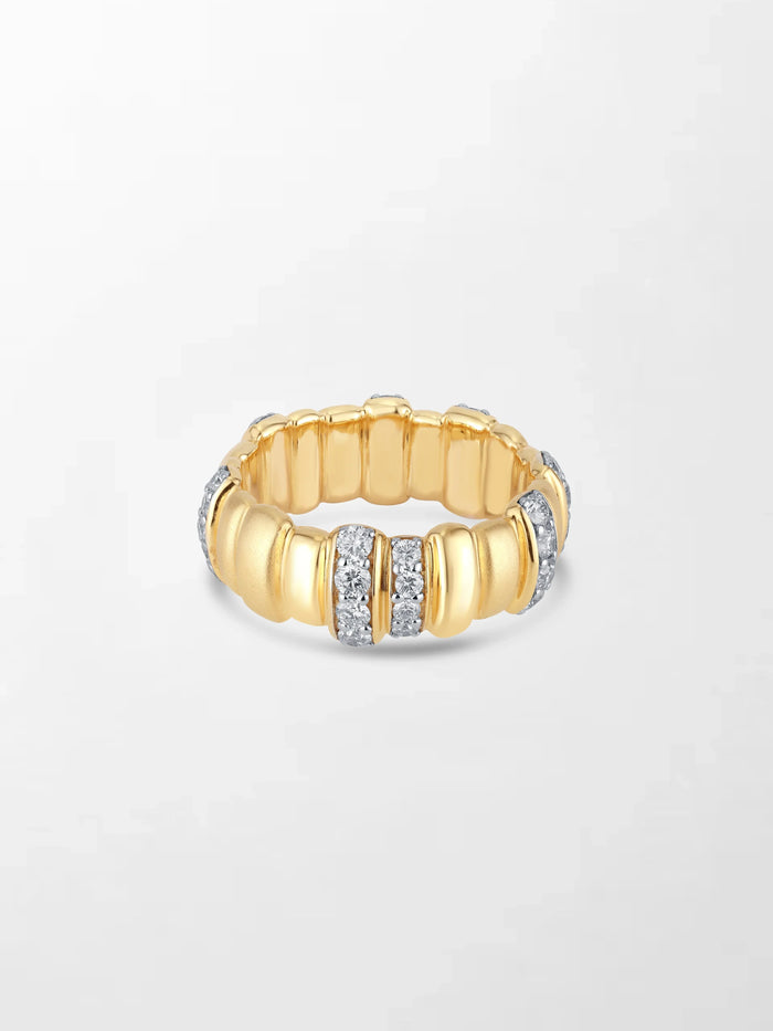 Grooved Gold Band