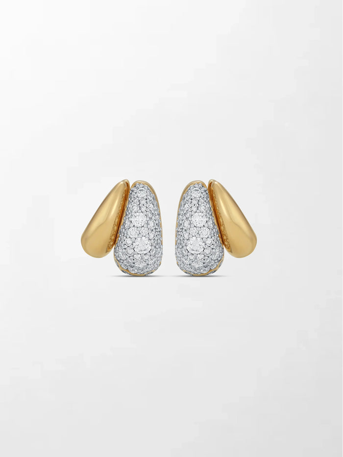 Dome Pavé Huggies