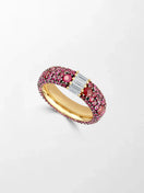 Ruby Pavé Baguette Band