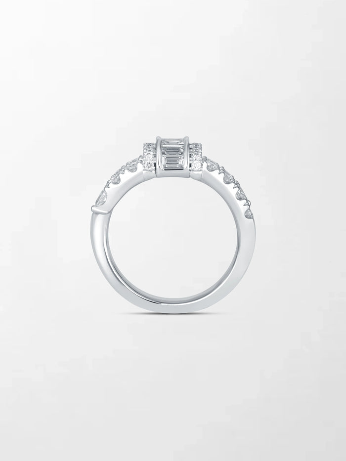 Baguette Clasp Ring