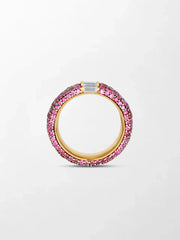 Ruby Pavé Baguette Band
