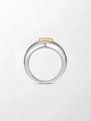 Emerald Duo-Tone Ring