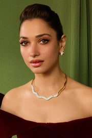 Wave Diamond Necklace